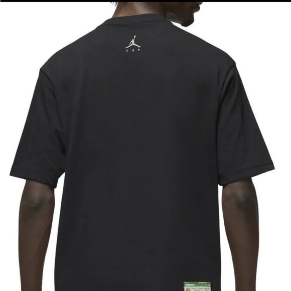 Men's Jordan x J Balvin Black Short Sleeve T-Shirt DR2962-010 Size M - Picture 2 of 5